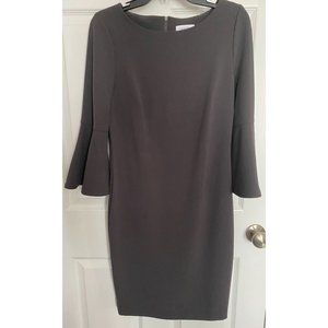 Calvin Klein Bell 3/4 Sleeve Sheath Dress cd8c133e - Size 10